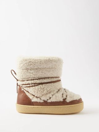 Isabel Marant + Zimlee Shearling Snow Boots