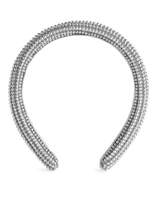 Arket + Silver-Beaded Alice Band