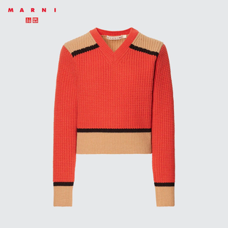 Uniqlo x Marni + Knitted V-Neck Long-Sleeve Sweater