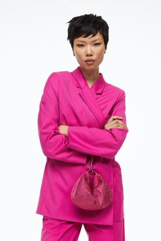 H&M + Rhinestone-Embellished Shoulder Bag
