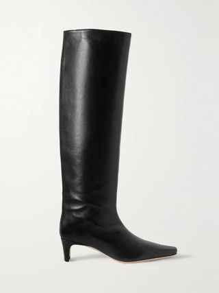 Staud + Wally Leather Knee Boots