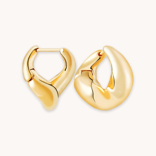 Astrid and Miyu + Molten Hoops in Gold