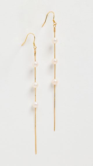 Shashi + 18k Pearl Drop Earrings