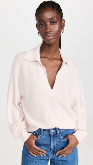 Le Kasha + Jackson Cashmere Sweater With V Collar