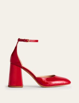 Boden + Patent-Leather Court Shoes