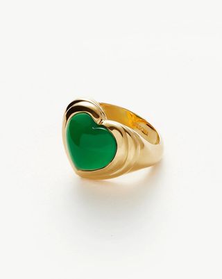 Missoma + Jelly Gemstone Heart Ring