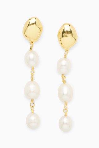 COS + Freshwater Pearl Earrings
