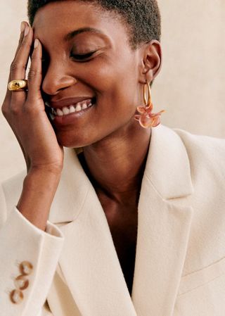 Sézane + Flora Hoop Earrings