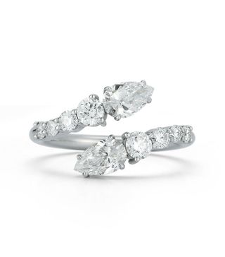Jemma Wynne + Connexion Diamond Cross Over Ring
