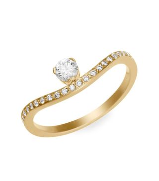 Sophie Bille Brahe + Classic Collection 18k Yellow Gold & Diamond Grace Diamant Ring