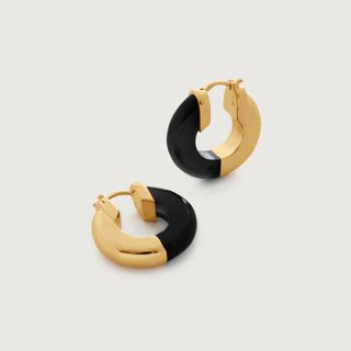 Monica Vinader x Kate Young + Gemstone Small Hoop Earrings