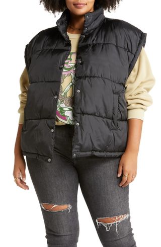 Bp. + Snap Front Puffer Vest