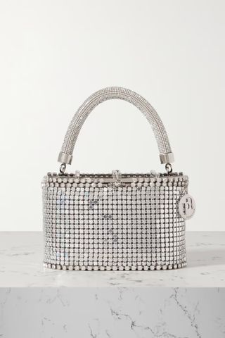 Rosantica + Holli Groovy Mini Sequin-Embellished Chainmail Tote