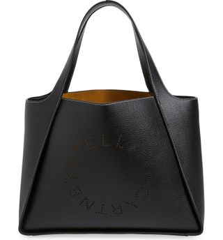 Stella McCartney + Perforated Logo Faux Leather Tote