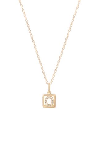 Stone and Strand + Diamond Baby Block Necklace