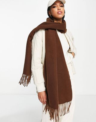 ASOS Design + Supersoft Scarf With Tassels
