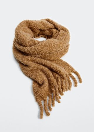 Mango + Curly Knitted Scarf