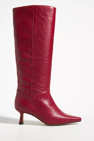 Angel Alarcon + Pointed-Toe Knee-High Boots