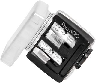 Palladio + Double Barrel 3-in-1 Cosmetic Pencil Sharpener with Cover