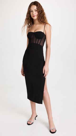 Misha + Jaslynn Bonded Crepe Dress