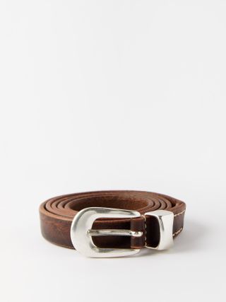 Our Legacy + Distressed-Leather Belt