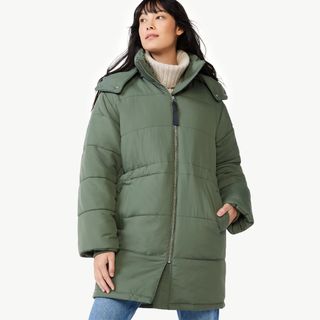 Free Assembly + Long Puffer Jacket