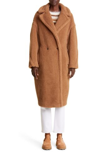 Max Mara + Teddy Bear Icon Faux Fur Coat