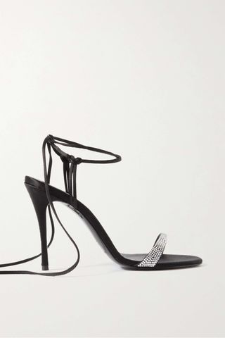 Magda Butrym + Crystal-Embellished Satin Sandals