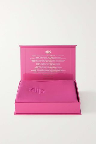Slip + Embroidered Silk Queen Pillowcase