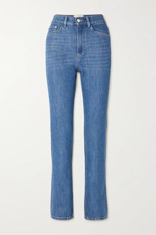 Wandler + + Net Sustain Carnation Organic Mid-Rise Straight-Leg Jeans