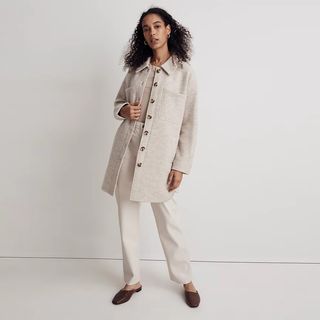 Madewell + (Re)sponsible Boiled Wool Sweater Jacket
