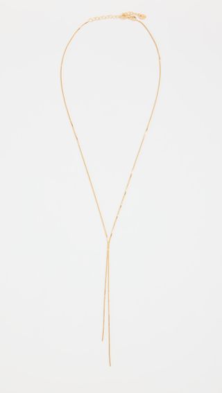 Argento Vivo + Double Chain Lariat Necklace