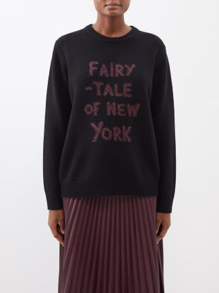 Bella Freud + Fairytale of New York Wool-Blend Sweater
