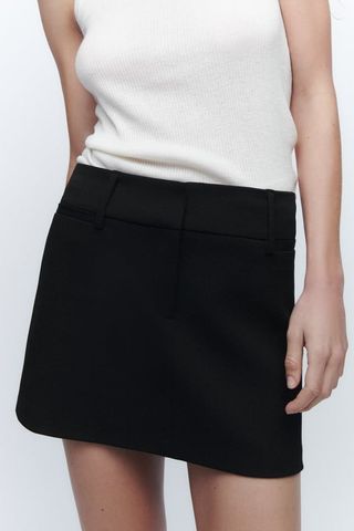 Zara + The Low Rise Mini Skirt