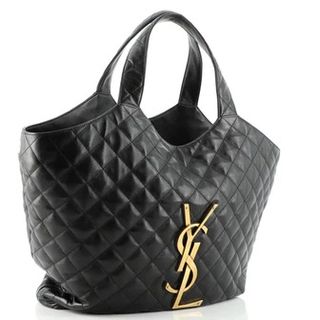 Saint Laurent + Icare Shopping Tote Quilted Leather Maxi