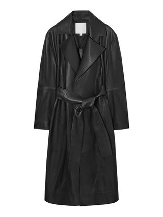 COS + Oversized Leather Trench Coat