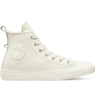 Converse + Chuck Taylor Fleece Lined Leather High Top Sneaker