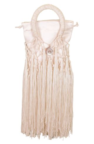 Petit Kouraj + Mini Fringe Top Handle Bag