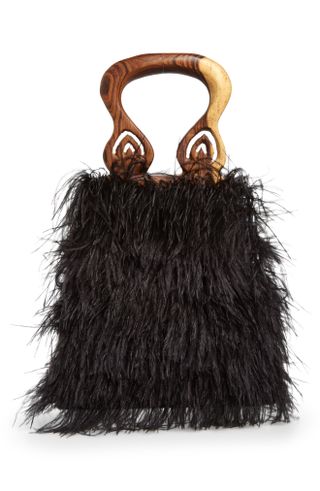 Brother Vellies + Nile Feather Handbag