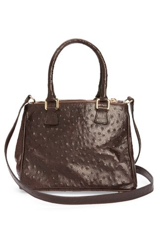 Brother Vellies + Palila Faux Ostrich Leather Shoulder Bag