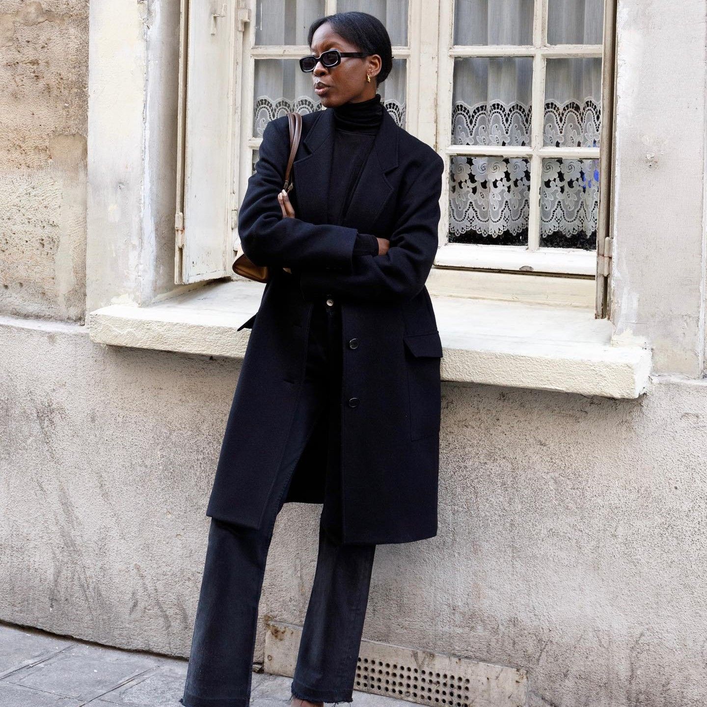 women's black dress coats Wantdo Plus Size Trench for Women Spring Coat Long Waterproof Double-Breasted Lapel Overcoat with Hood 1X The pockets provide a subtle addition of style and functionality Pea Coat Long Black Dress