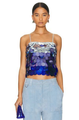 Jonathan Simkhai + Nikky Ombre Sequin Camisole Top