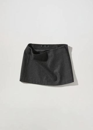 Mango + Wool Mini-Skirt