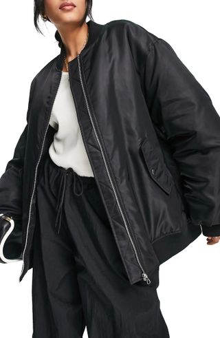 Asos Design + Oversize Bomber Jacket