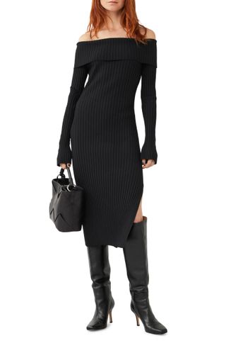& Other Stories + Off the Shoulder Midi Sweater Dress
