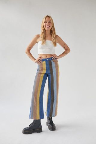 Urban Outfitters + BDG High & Wide Jean in Corduroy Panel