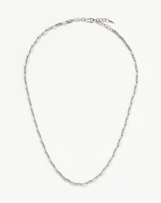 Missoma + Mariner Long Chain Necklace Silver Plated
