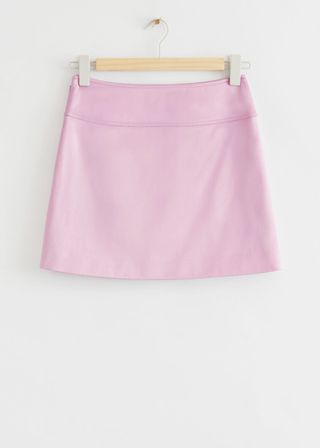 & Other Stories + Fitted Satin Mini Skirt