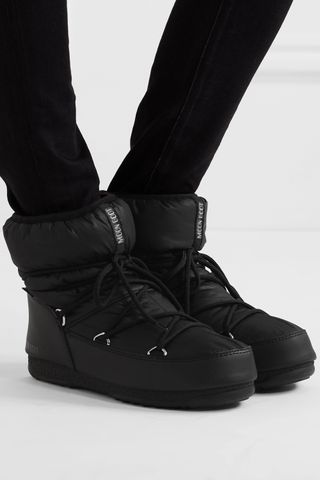 Moon Boot + Protecht Low Shell and Faux Leather Snow Boots