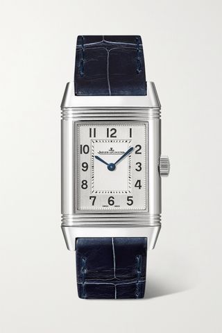 JAEGER-LECOULTRE + Reverso Classic Small 35.8mm X 21mm Stainless Steel and Alligator Watch